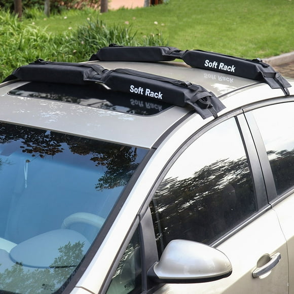 BESTYASH 2Pcs Car Roof Rack Carrier Black Heavy Duty Water Resistant Material for Car Use