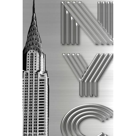 Iconic Chrysler Building New York City Sir Michael Artist Drawing Writing journal: Iconic Chrysler Building New York Cit, (Paperback)