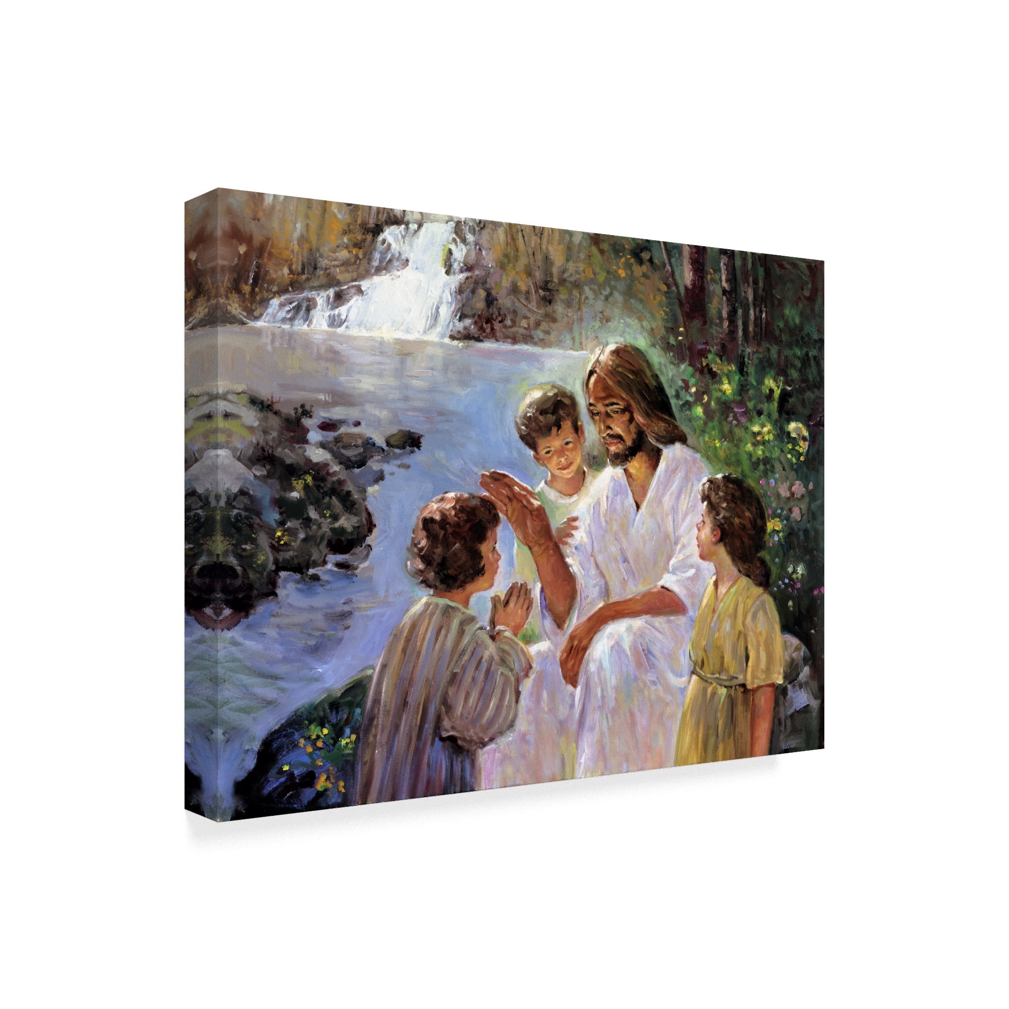 Trademark Fine Art 'Christ And The Children' Canvas Art by Hal Frenck