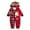 Red, variant on Tfken Christmas Family Matching Pajamas Hooded Long Sleeve Daily Wear Onesie Red Toddler Holiday Nightwear Jammies