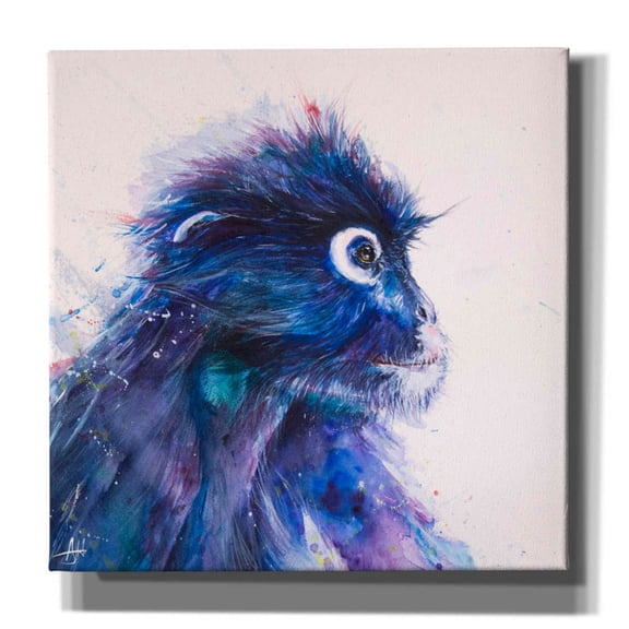 Epic Graffiti 'Monkey Business' by Marc Allante, Giclee Canvas Wall Art, 12"x12"