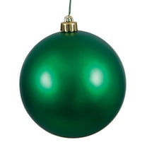 Vickerman 4.75" Emerald Matte Ball Ornament, 4 per Bag