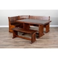 thumbnail image 5 of Sunny Designs BF Nook Long Bench & Corner Back, Wood Seat, 5 of 6