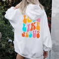 thumbnail image 5 of ALLTB Women Love like Jesus Sweatshirt Jesus Faith Shirts Religious God Oversized Pullover Hoodie Christian Tshirts, 5 of 6