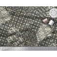 thumbnail image 3 of Soimoi Poly Georgette Fabric Damask Patchwork Print Fabric by Yard 42 Inch Wide, 3 of 3