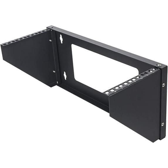 Sound Town 4U Wall-Mount Patch Panel Bracket, 19" Vertical/Horizontal Mounting Bracket for AV/IT/Computer Equipment/Patch Panel (STPPRK-4U)