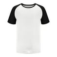 thumbnail image 5 of ShomPort T-Shirts for Men Color Block Short Sleeve Active Sports Tops Sports Fitness Athletic Shirts, 5 of 6
