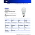 thumbnail image 6 of Feit Electric A1100/827/10KLED/2 75W Equivalent 11.2 Watt Non-Dimmable 1100 Lumen A19 LED Light Bulb 2-Pack, 2 Pack, 2700K Soft White, 2, 6 of 10