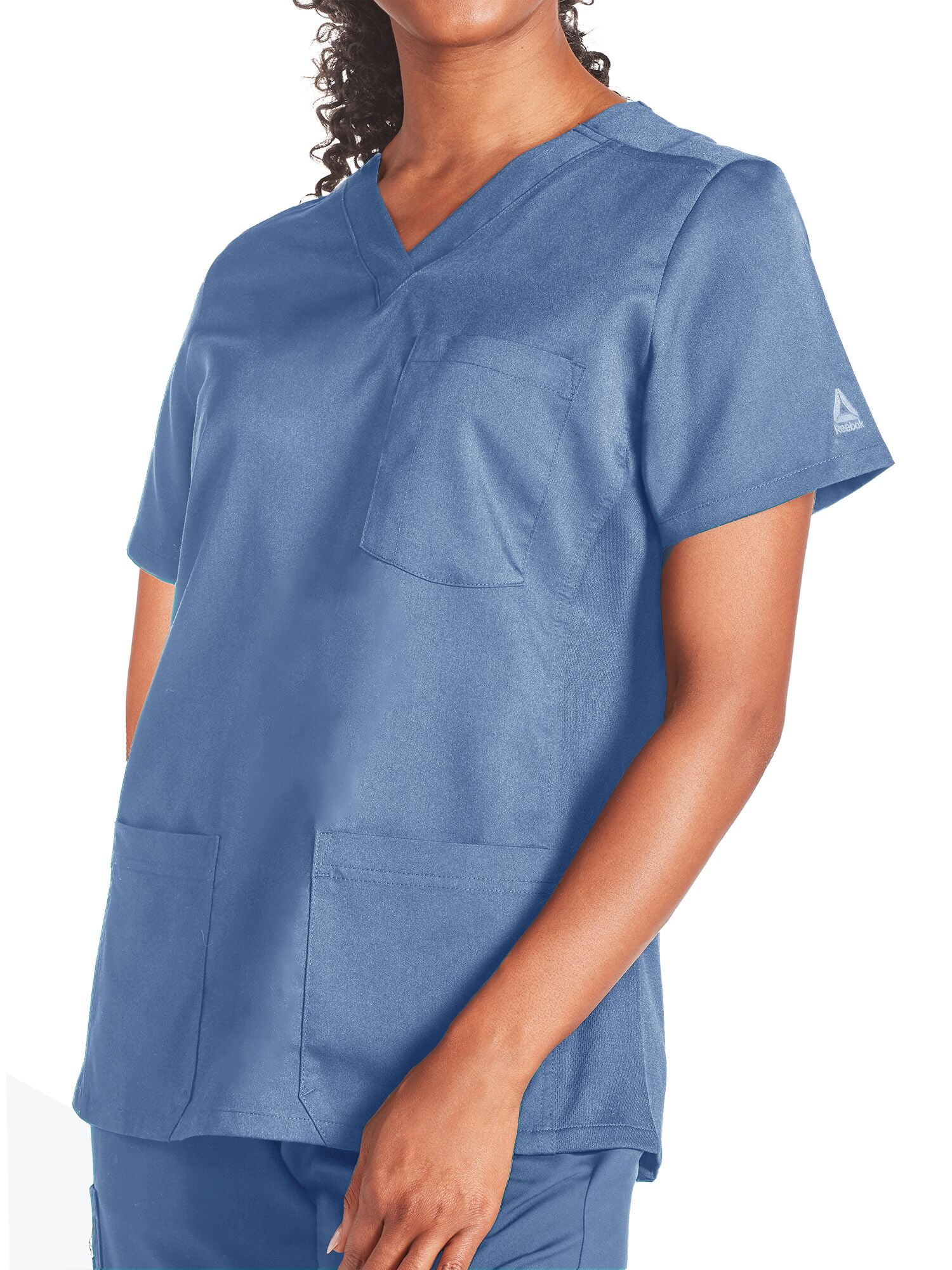 Reebok Women's Scrubs Short Sleeve Scrub Top, 1 Pack, Sizes S - 3XL
