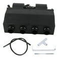 thumbnail image 1 of Evaporador de aire acondicionado de 12 V, termostato de calefacción y refrigeración bajo el tablero, 3 velocidades, 600 CFM, universal para coche y camión., 1 of 14