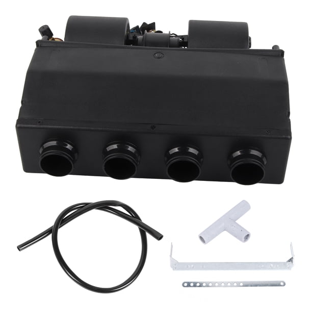 Evaporador de aire acondicionado de 12 V, termostato de calefacción y refrigeración bajo el tablero, 3 velocidades, 600 CFM, universal para coche y camión.