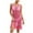 Hot Pink, variant on Cover Ups for Swimwear Women Sexy Openwork Mesh Tank Dress Beach Sleeveless Sheer Cover Up with Tassel Fringe Hem