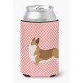 thumbnail image 1 of Abrazador de latas Caroline's Treasures Corgi Checkerboard Pink multicolor Modelo BB3620CC, 1 of 1