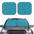 thumbnail image 2 of Wukai Sea Turtle Car Front Windshield Sun Shade,Sun Visor Shield Block Automotive Interior Protector Blocks UV Rays-Medium, 2 of 6