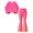 Pink, variant on CYRBOKO Girls 2 Piece Outfit Sets Size 7-8, Gradient Color Fall Winter Casual Elastic Waist Long Sleeve Tops and Flare Pants Watermelon Red