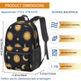 thumbnail image 3 of Sun and Moon Gothic Pattern 17" School Backpacks for Teens,Waterproof Oxford Fabric,S-Shape Padded Straps for School,Travel,Hiking,Camping, 3 of 6