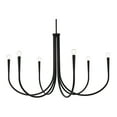 thumbnail image 3 of Living District Layne 42" 6-Light Transitional Metal Chandelier in Black, 3 of 8