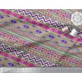thumbnail image 2 of Soimoi Polyester Crepe Fabric Aztec Geometric Print Fabric by Yard 42 Inch Wide, 2 of 3