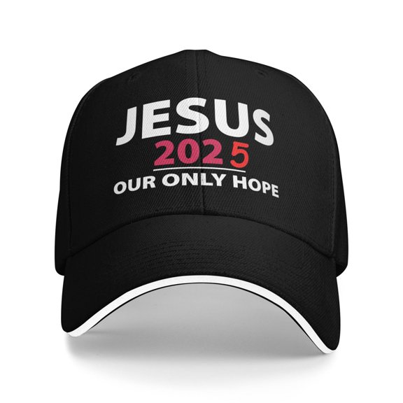Jesus 2025 Our Only Hope Unisex Sandwich Cap Classic Baseball Capunisex Adjustable Casquette Dad Hat