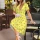 thumbnail image 3 of Balery Cheese 1 Vestidos sueltos de manga corta para mujer, vestidos de verano 2025, vestidos casuales de corte A con vuelo., 3 of 6