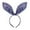 Navy, variant on Easter Glittery Large Bunny Ear Headband Sparkly Fabric Party Hair Accessory For Kids & Adults