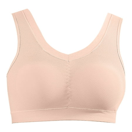 YanQiao Womens Seamless Wireless Supportive Bra Push Up Comfort Soft No Underwire Full Coverage No Steel Ring Bra 2XL Coffee