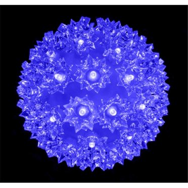 Queens of Christmas S-50SPH-BL-06 6 in. Decorative Sphere Blue LED Light