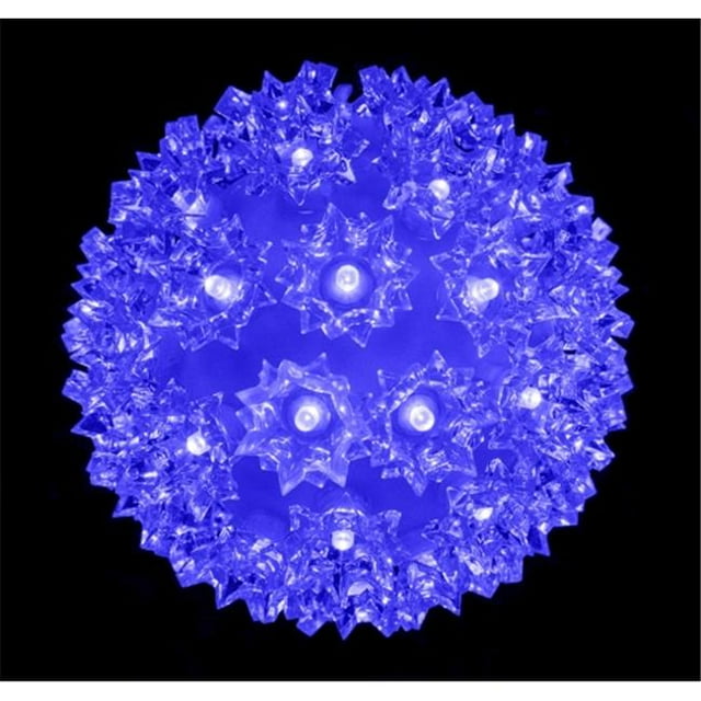 Queens of Christmas S-50SPH-BL-06 6 in. Decorative Sphere Blue LED Light