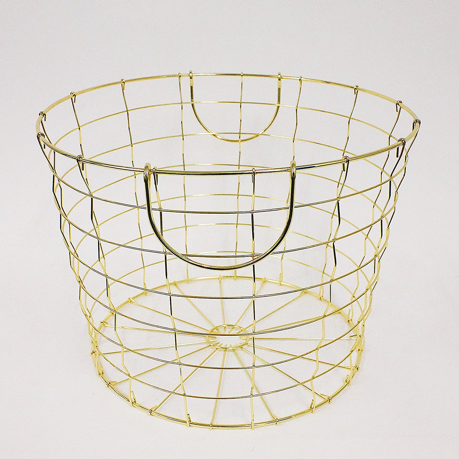 Design Styles Gold Plated Metal Storage Basket