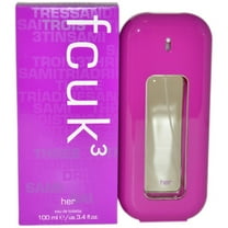 French Connection FCUK 3 Eau de Toilette, Perfume for Women, 3.4 Oz