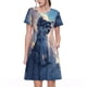 thumbnail image 1 of Easygdp Cloud Wolf para Vestido Transpirable de Mujer, Vestido Suelto de Manga Corta con Pliegues y Bolsillos para el Verano, 1 of 6