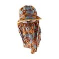 thumbnail image 4 of Sombrero de pesca de ala ancha, de malla transpirable, con protector facial desmontable y solapa para el cuello, ideal para protegerse del sol, ideal para actividades al aire libre, marrón, 4 of 8