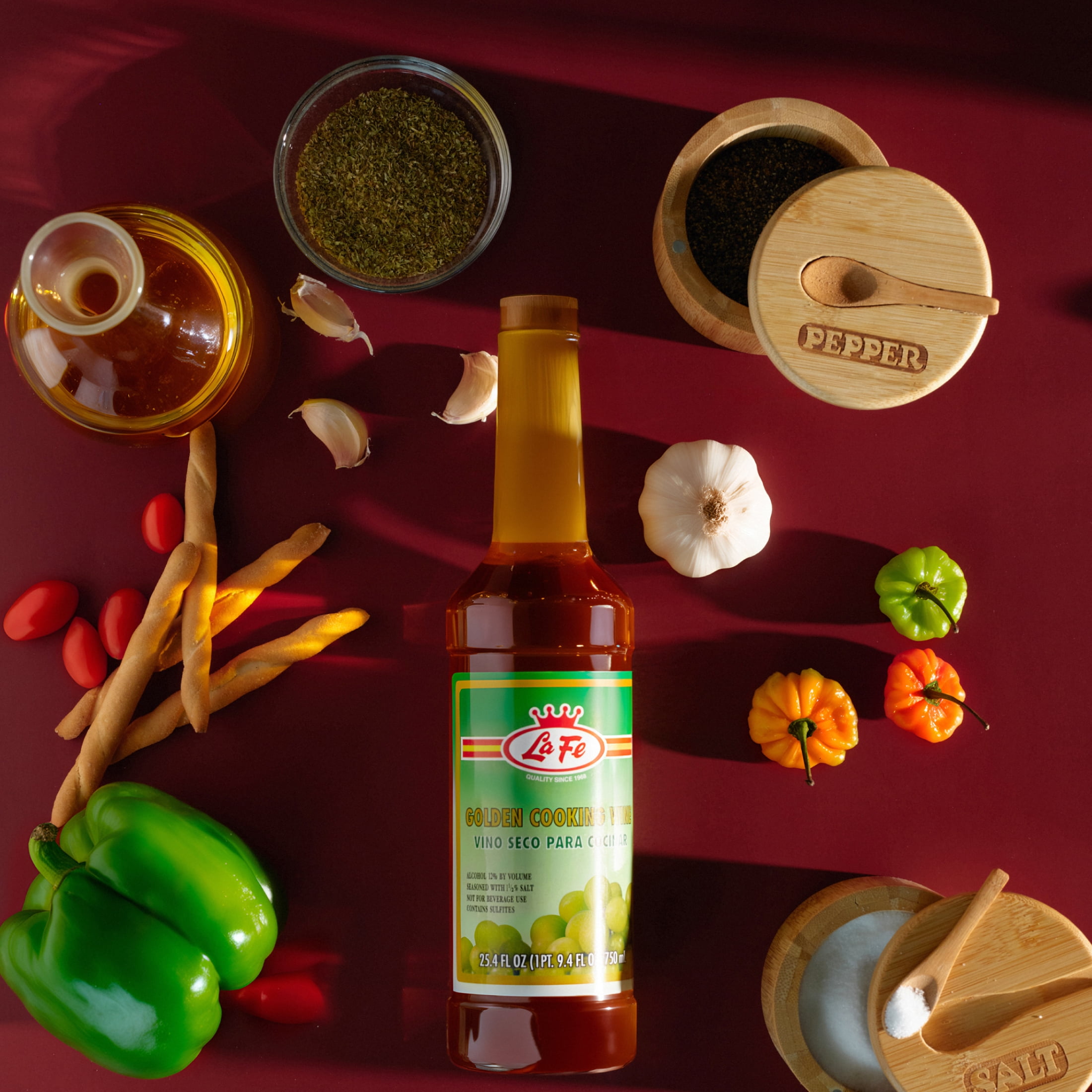 La Fe Golden Reserve Cooking Wine (Vino Blanco De Cocinar)