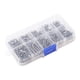 thumbnail image 1 of Kit surtido de 340 tornillos y tuercas de acero inoxidable M3 de cabeza plana, 1 of 14