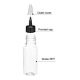 thumbnail image 3 of Uxcell 6Pcs 0.6oz/20ml Botellas Exprimibles, Botellas Dispensadoras Transparentes con Tapas de Rosca, Botella Plástica para Ketchup, Mostaza y Manualidades, 3 of 6