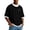 Black #2, variant on Waffle T Shirts for Man Plus Size Loose Short Sleeve Shirt Crew Neck Color Block T-Shirt Casual Travel Basic Top with Zipper Pocket,Navy 4XL