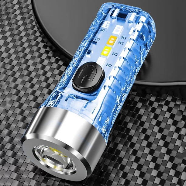 Antorchas de llavero LED SMD Tipo-C Antorcha de bolsillo de carga USB para accesorios de camping