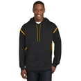 thumbnail image 1 of Sudadera con capucha Sport-Tek Tall Tech Fleece Colorblock 3XLT Negro/Oro deporte-tek TST246, 1 of 1