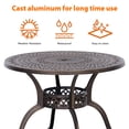 thumbnail image 4 of Sophia & William 39”Cast Aluminum Patio Bistro Dining Table - Bronze, 4 of 5