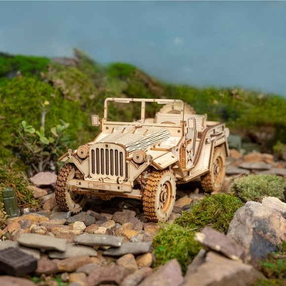 Wooden Car To Build - 3D Puzzle Wooden Model - Mechanical Model
