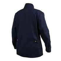 Black Stallion JF1015-NB AngelFire Women's FR Cotton Welding Jacket, Navy & Black, Medium