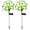 green, variant on Rirool Solar Flower Lights Outdoor 2 Pack, Green LED Garden Lights with 8 Lighting Modes, IP65 Waterproof Solar Garden Stake Lights Auto On/Off for Yard Patio Lawn Decoration