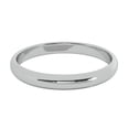 thumbnail image 3 of 3 mm 14K White Gold Wedding Band Plain Low Dome Style High Polished Band Ring, 3 of 3