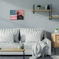 thumbnail image 2 of Stupell Industries American Flag USA Rustic Bald Eagle Design Gray Farmhouse Rustic Framed Giclee Texturized Art by Daniel Sproul, 2 of 8