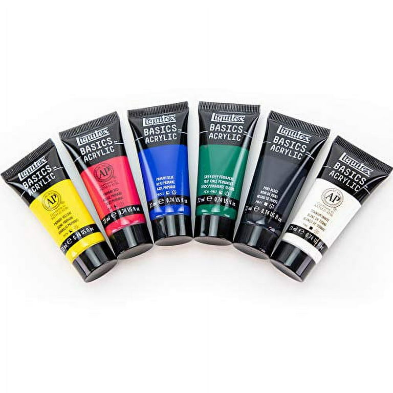 Liquitex Basics Acrylic Paint Tubes - 6 Colors 