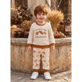 thumbnail image 4 of Cjfdfy Toddler Baby Boys Girl Thanksgiving Outfit My Rolls Are Homemade Long Sleeve Sweatshirt And Pants Little Bbay Cute My First Thanksgiving Fall Winter Clothes 6M-4T, 4 of 10