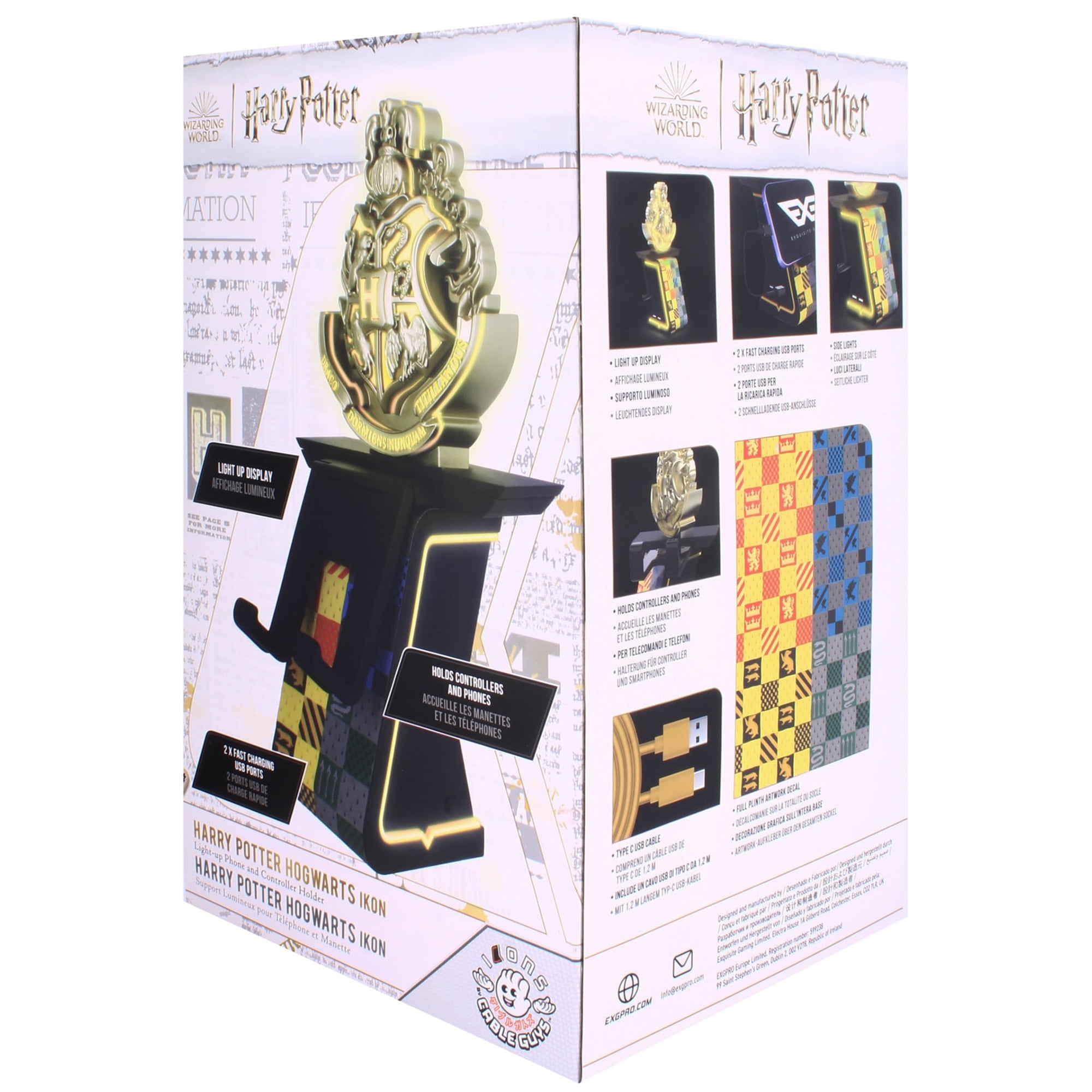 Harry Potter: Hogwarts Cable Guys Light Up Ikon, Phone and Device Charging  Stand 