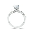 thumbnail image 3 of 1 Carat Diamond Engagement Ring Matching Wedding Band Prong Set 14K White Gold, 3 of 3