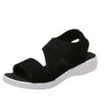 thumbnail image 2 of BONIXOOM Black Sandals Women Clearance Fall Slip-On None Casual Fashion Shoes for Women Black Size 10, 2 of 5