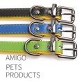 thumbnail image 4 of Collar para perro de cuero acolchado con cinta metálica y no metálica audaz, 4 of 5